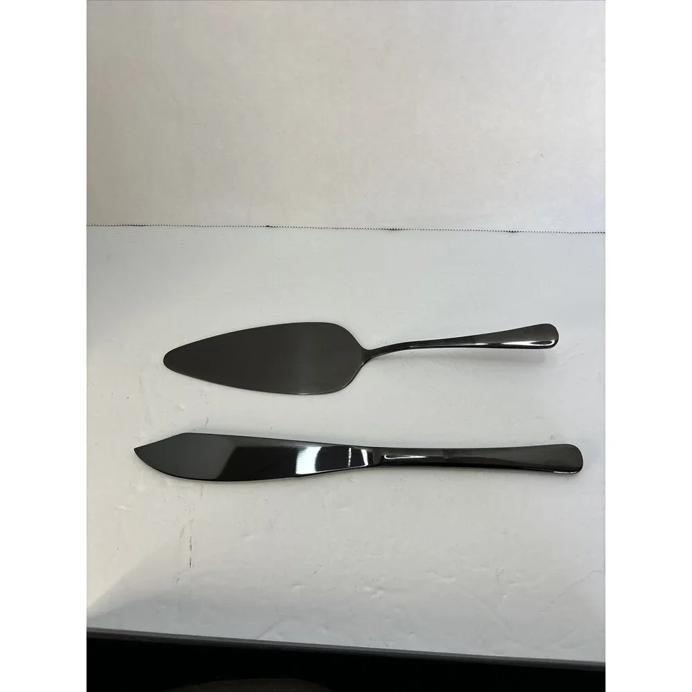 Stainless Steel Cake Serving Set - Cake Knife and Server - Cake Serving Set